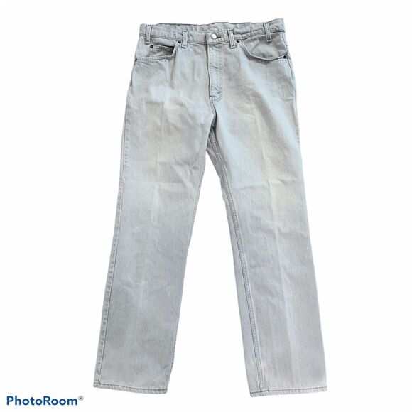 Vintage Levi’s Size 36 X 32 Straight Leg Distressed Jeans Black Tag Tab Men’s - Picture 1 of 11